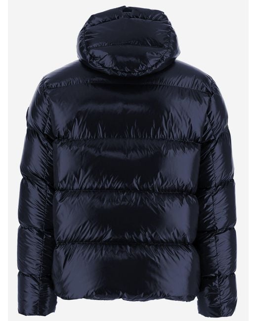 Herno Blue Down Jacket Quilted Nylon Padded for men