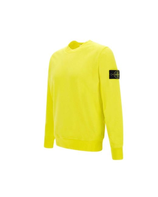 Stone island shop sweater yellow