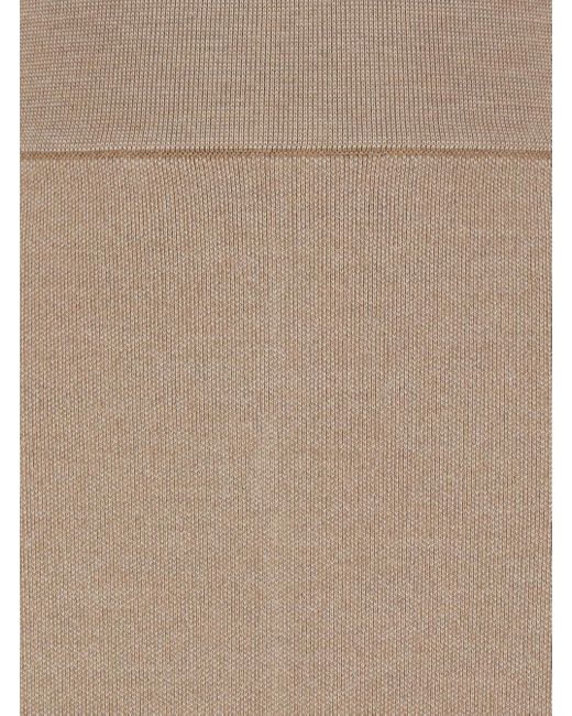 Jacquemus Natural Skirt With Pencil Desgin