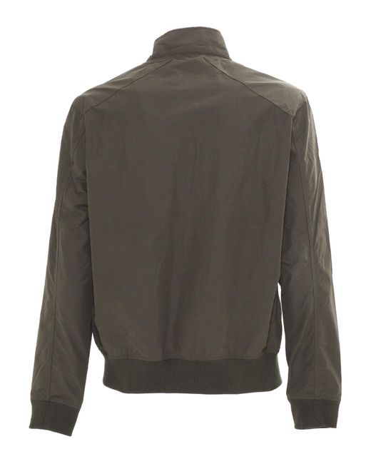 Barbour Gray Rectifier Harrington Casual Polyamide Cotton Heavy Jacket for men