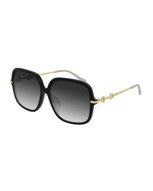 Gucci Gray Sunglasses Square Full Rim, Frame And Gradient Lens Gg0884Sa001