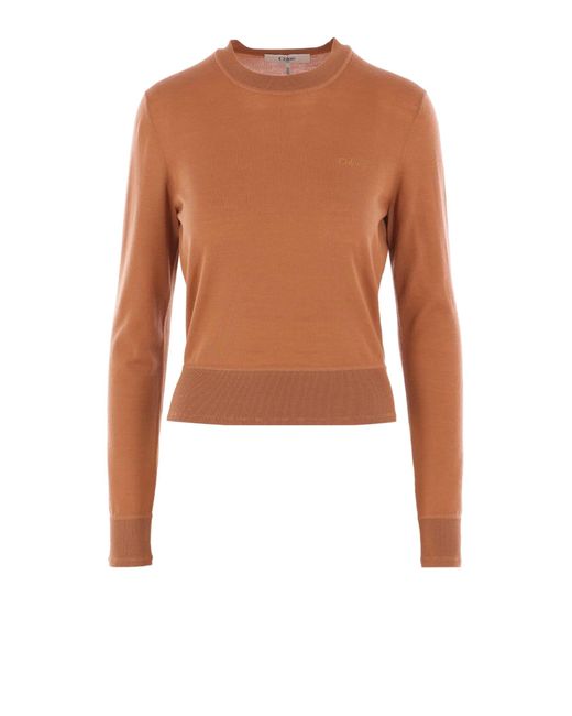 Chloé White Wool Sweater