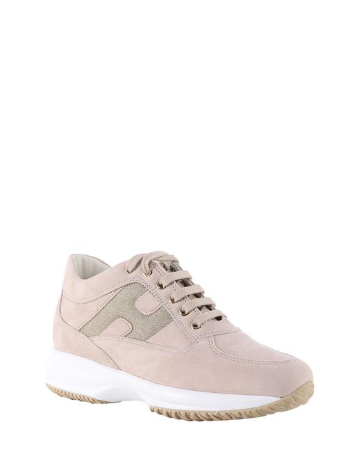 Hogan Suede Interactive Sneakers in Beige (Natural) - Save 32% | Lyst UK