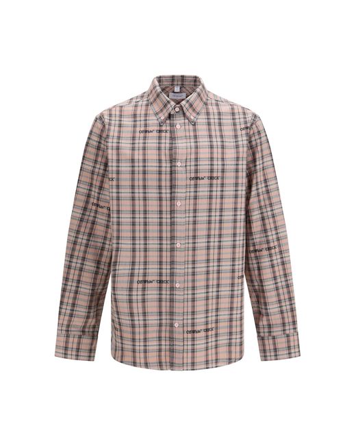 Off-White c/o Virgil Abloh Multicolor Flannel Shirt Cotton for men