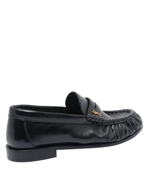 Saint Laurent Black Soft Le Loafer Loafers