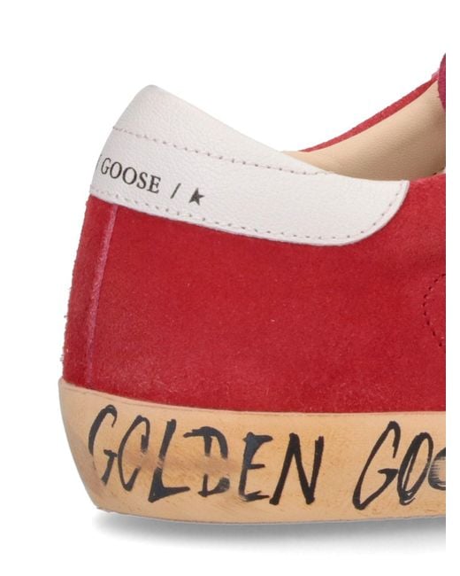 Golden Goose Deluxe Brand Red Super Star Sneakers for men