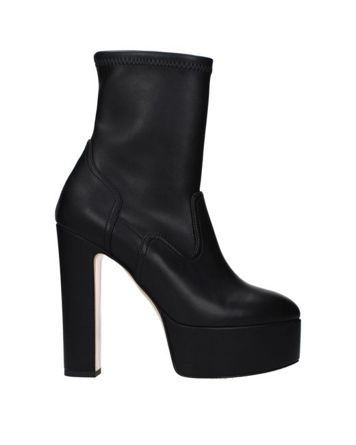 Casadei Black Boots Eco Leather