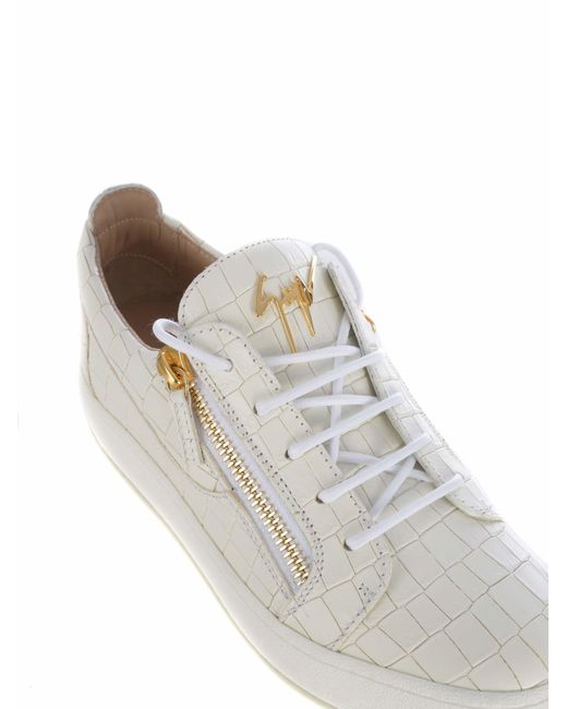 Giuseppe Zanotti White Sneakers "Frenkie" for men