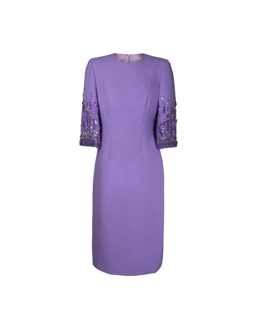 Jenny Packham Purple Dress
