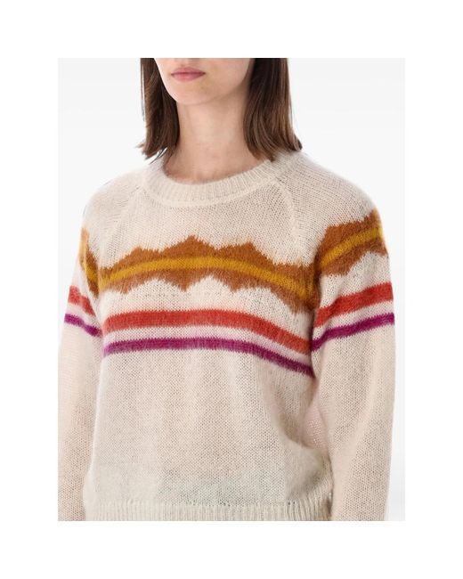 Isabel Marant Red Monette Raglan-Sleeve Sweater