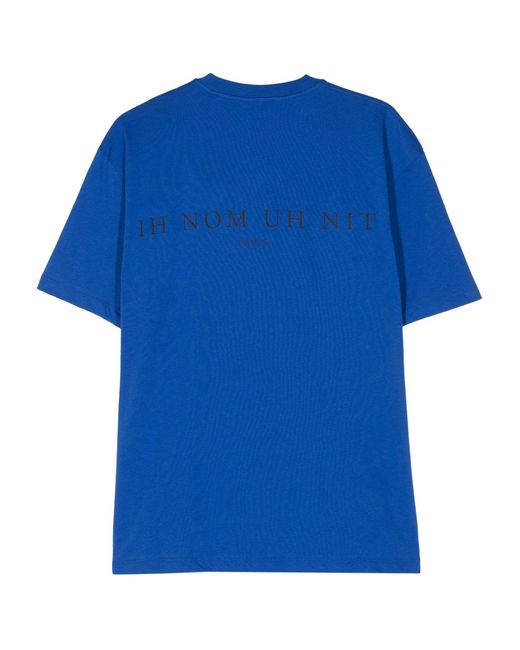 Ih Nom Uh Nit Blue Cotton T-Shirt for men