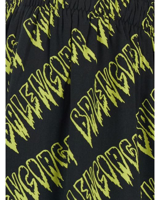Balenciaga Green Shorts Creeper Viscose for men