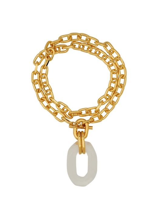 Rabanne Metallic Necklace With Chain