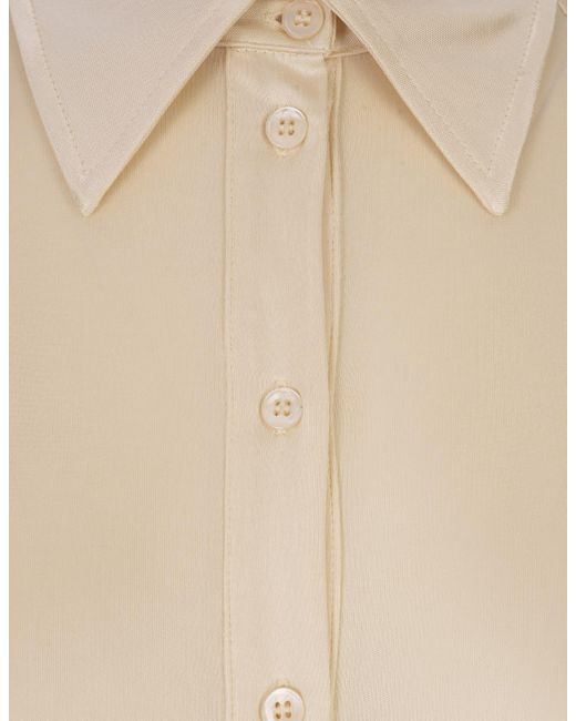 Sportmax White Ivory Pera Shirt Body