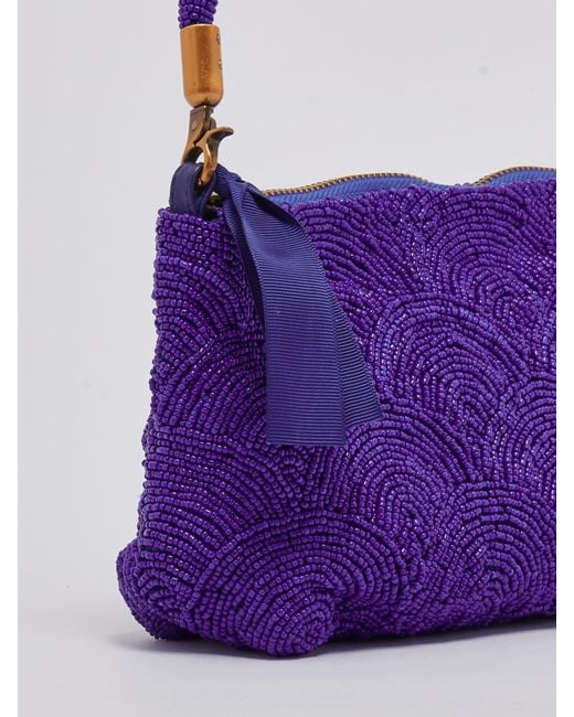 Maliparmi Purple Media A Spalla Circle Shoulder Bag