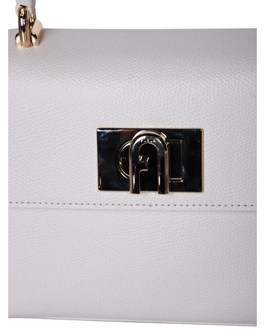 Furla White 1927 Mini Top Handle Bag