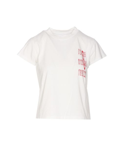 MM6 by Maison Martin Margiela White Logo T-Shirt