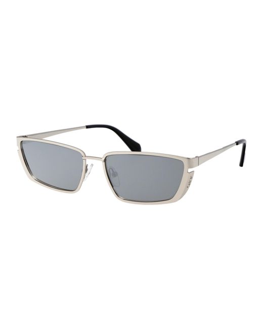 Off-White c/o Virgil Abloh Metallic Off- Sunglasses