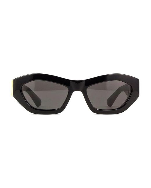 Bottega Veneta Black Sunglasses Geometric Full Rim, Frame And Lens Bv1221S001