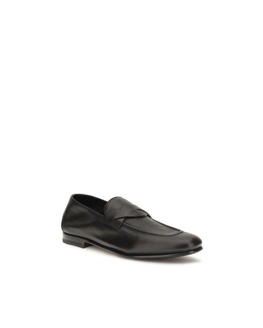Tom Ford Black Calf Leather Bos Taurus Slip for men