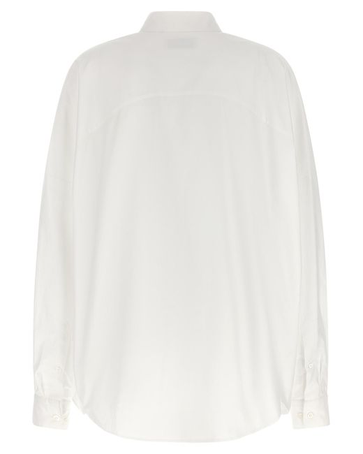 Dries Van Noten White Cotton Blouse