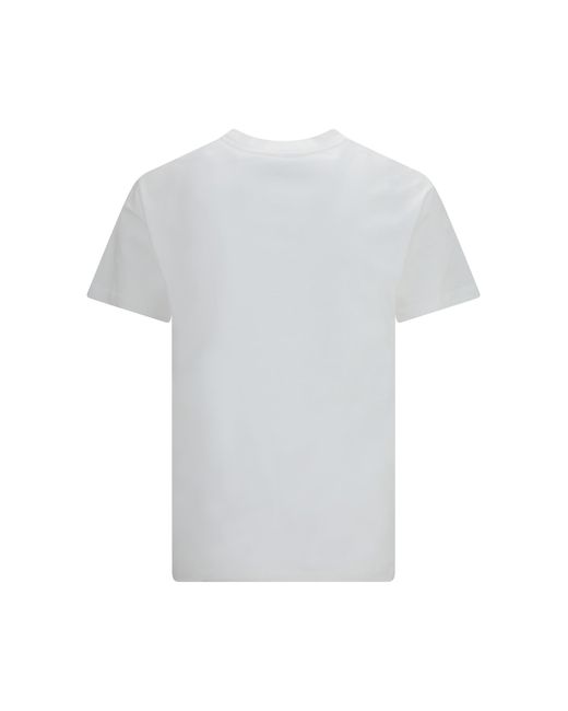 Valentino White Cotton T-Shirt With Vgold T-Shirts for men