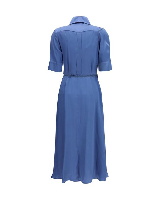 Crida Milano Blue Baldo Chemisier Dress Cotton