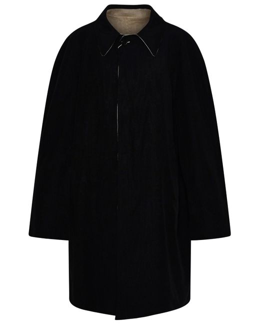 Maison Margiela Black Reversible Trench-coat for men