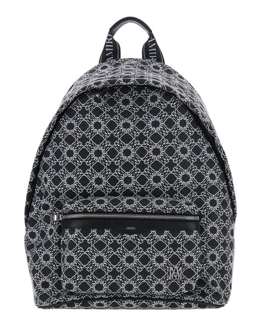 Amiri Gray Backpack Ma Quad Tech Fabric Backpacks for men