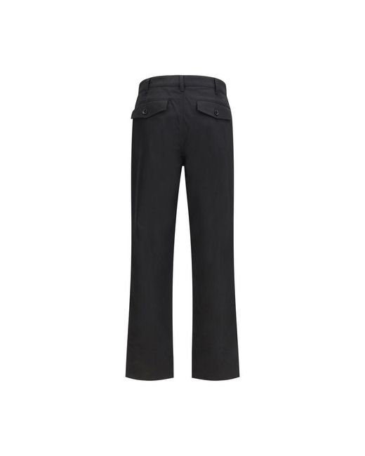 Burberry Black Cotton Chino Pants for men