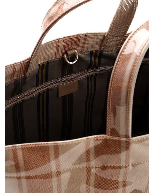 Etro Brown Globtter Soft Tote