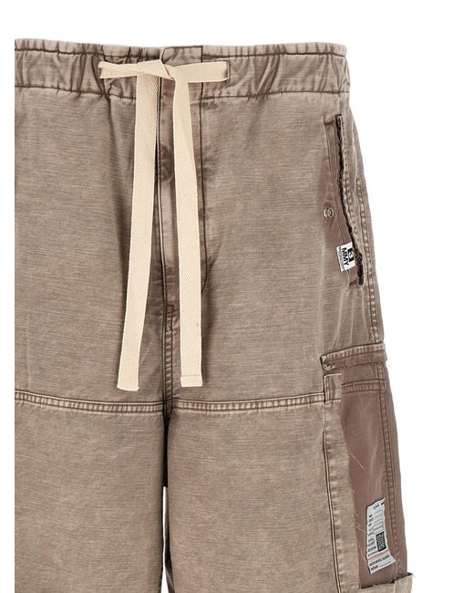 Maison Mihara Yasuhiro Gray Cotton Bermuda Shorts for men
