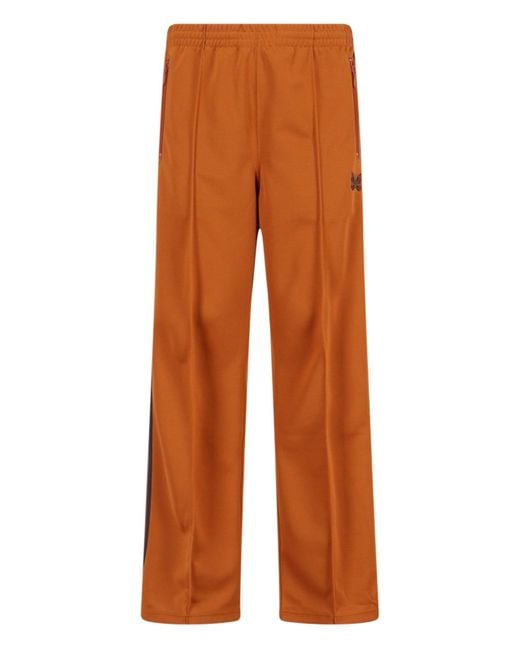 Needles Orange Trousers for men
