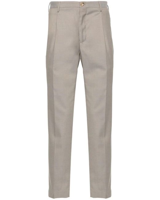 Incotex Gray Model R54 Tapered Fit Trousers for men