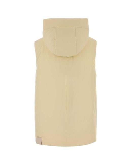 Jil Sander Natural Cream Polyester Down Jacket