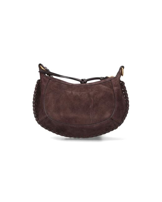 Isabel Marant Brown Oskan Moon Small Shoulder Bag