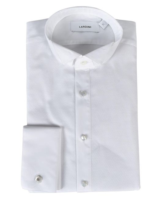 Lardini Blue Patched Pocket Plain Shirt for men