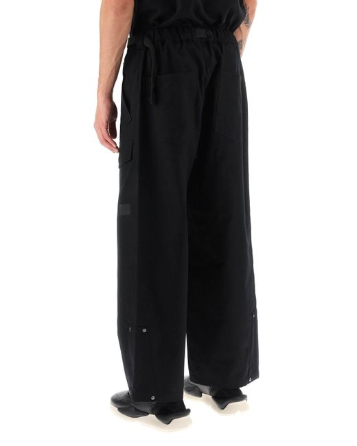 Y-3 Black Trousers With Straight Legs for men