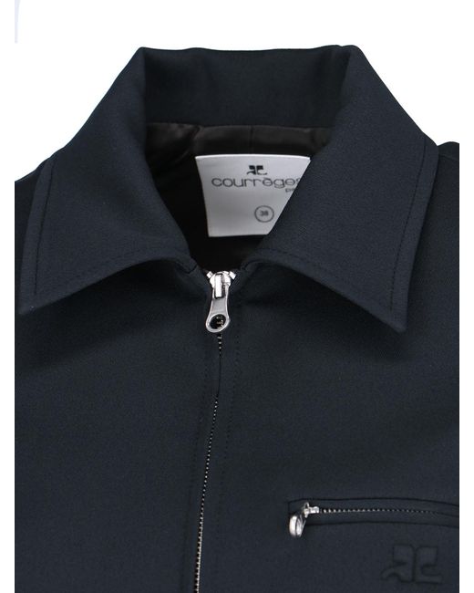 Courreges Blue Jackets Main Material: Polyester
