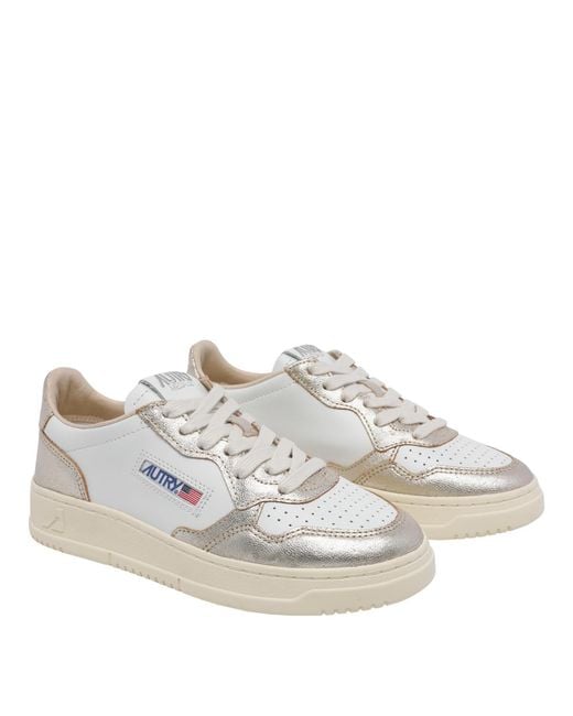 Autry White Sneakers Calf Leather/Rubber Sole