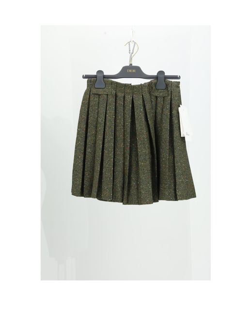 Dior Green Skirt Tweed General Polyester