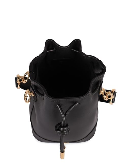 Fendi Black Minibag Mon Tresor Leather Calf Bucket Bags
