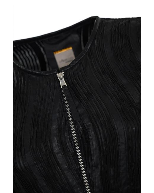 D'Amico Black Nina Leather Jacket