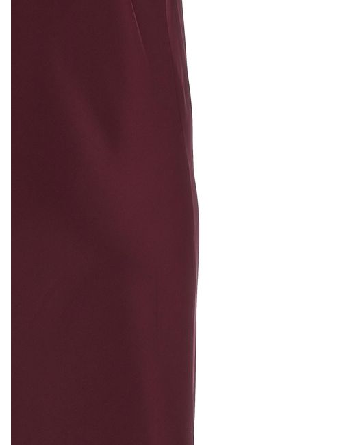 Norma Kamali Purple Bias Slip Dresses Bordeaux