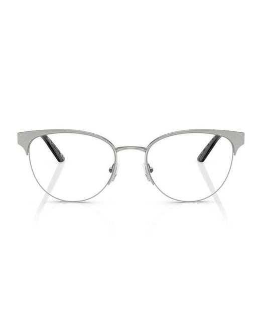 Versace Metallic Frame And Lens Eyeglasses