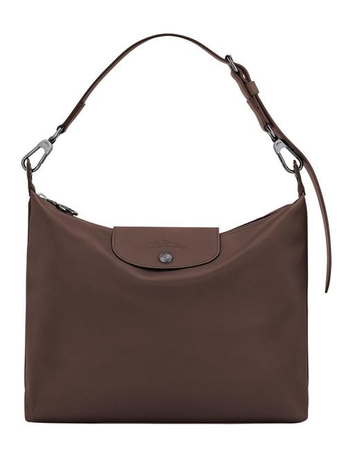 Longchamp Brown Hobo Bag Le Pliage Xtra Leather Shoulder