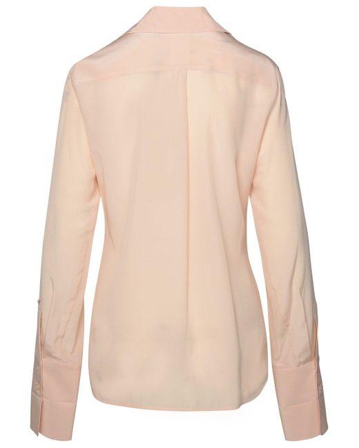 Sportmax Pink Buttoned Long-Sleeved Shirt