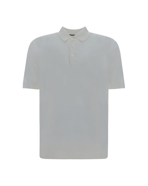 Zegna Gray Polo Shirts for men