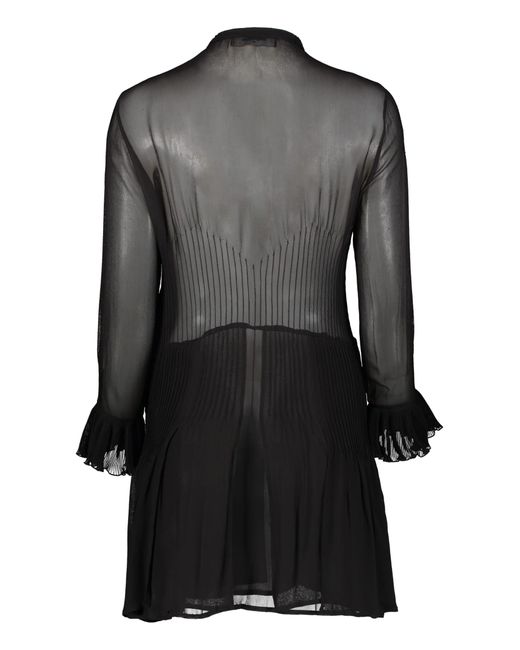 DSquared² Black Bow Detail Viscose Dress