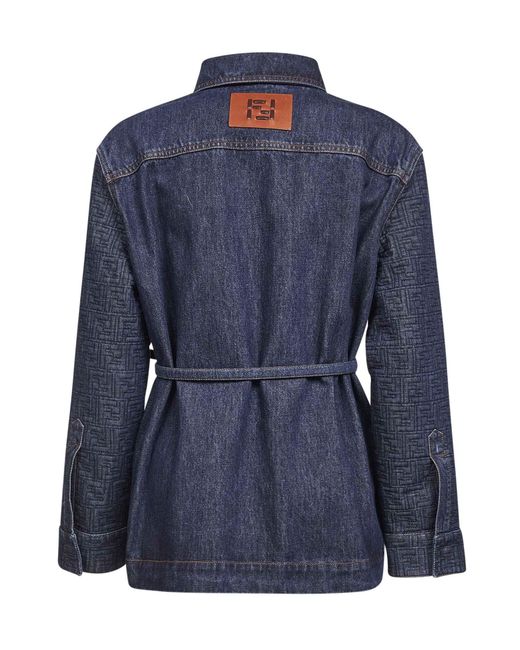 Fendi Blue Dark Denim Go-To Jacket
